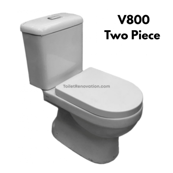 V800 Two Piece Toilet Bowl (Include Installation)