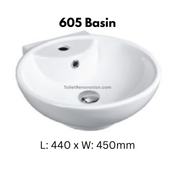 Basin 605 (Length: 440mm)