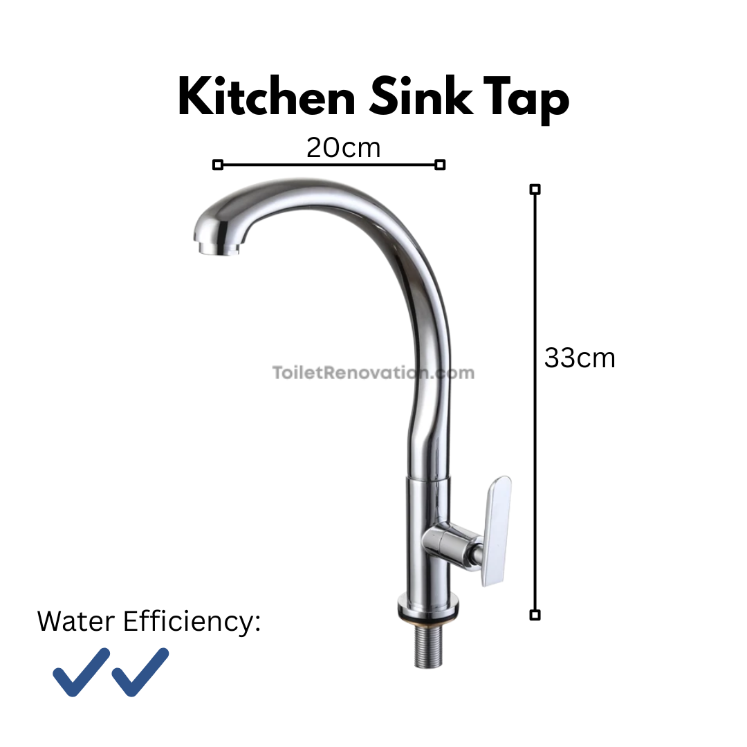 Cold Kitchen Sink Tap (Brass) - Image 2