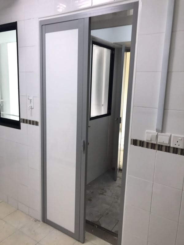 Slide Swing Toilet Door (Aluminium) - Image 6