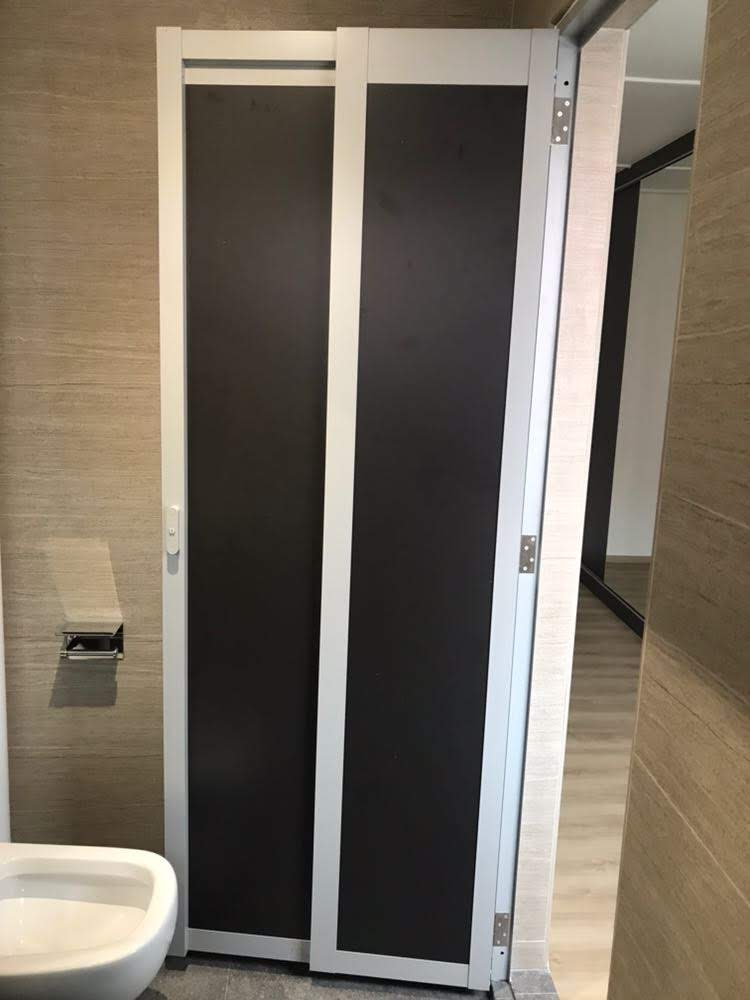Slide Swing Toilet Door (Aluminium)