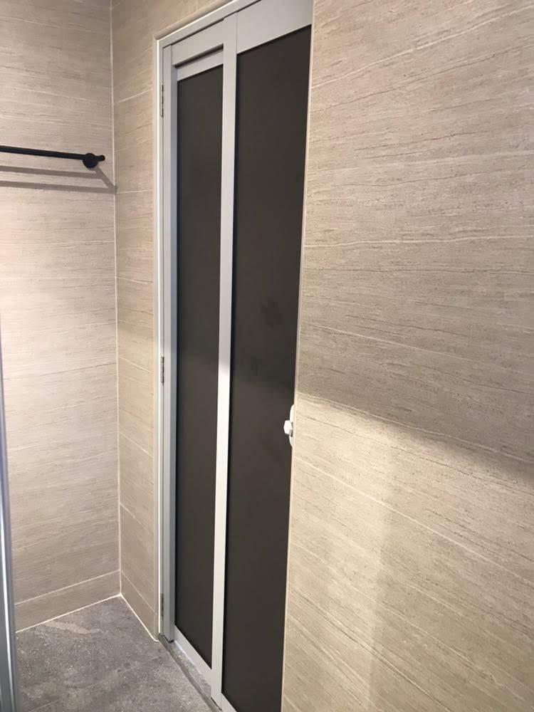 Slide Swing Toilet Door (Aluminium) - Image 2