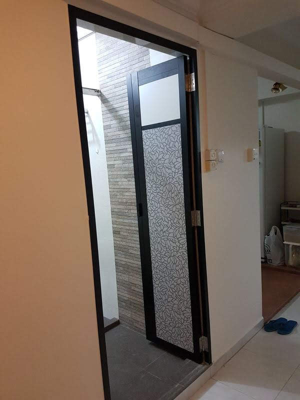 Slide Swing Toilet Door (Aluminium) - Image 12